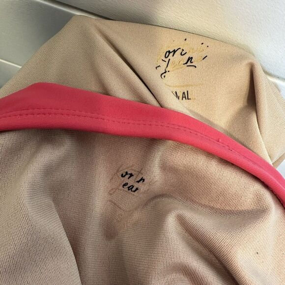 Kortni Jeane Swimsuit Small Medium Pink Black White Cut Out Flower Skirt Top - Picture 15 of 16